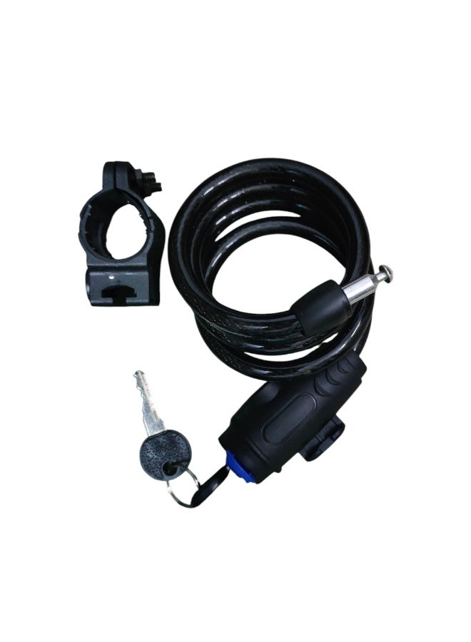 Abo ElGoukh & Maxlerz® Heavy-Duty Bike Cable Lock | Steel Wire Bicycle & Motorcycle Security Lock with 2 Keys |  High Quality Coated Cable | Easy-Mount Bracket Included | Reliable Everyday Protection - Image 3